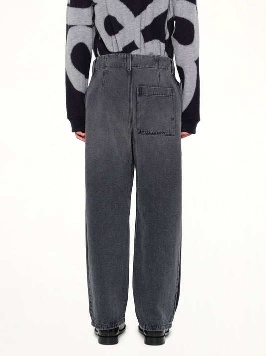 Belted Jeans AF in Black