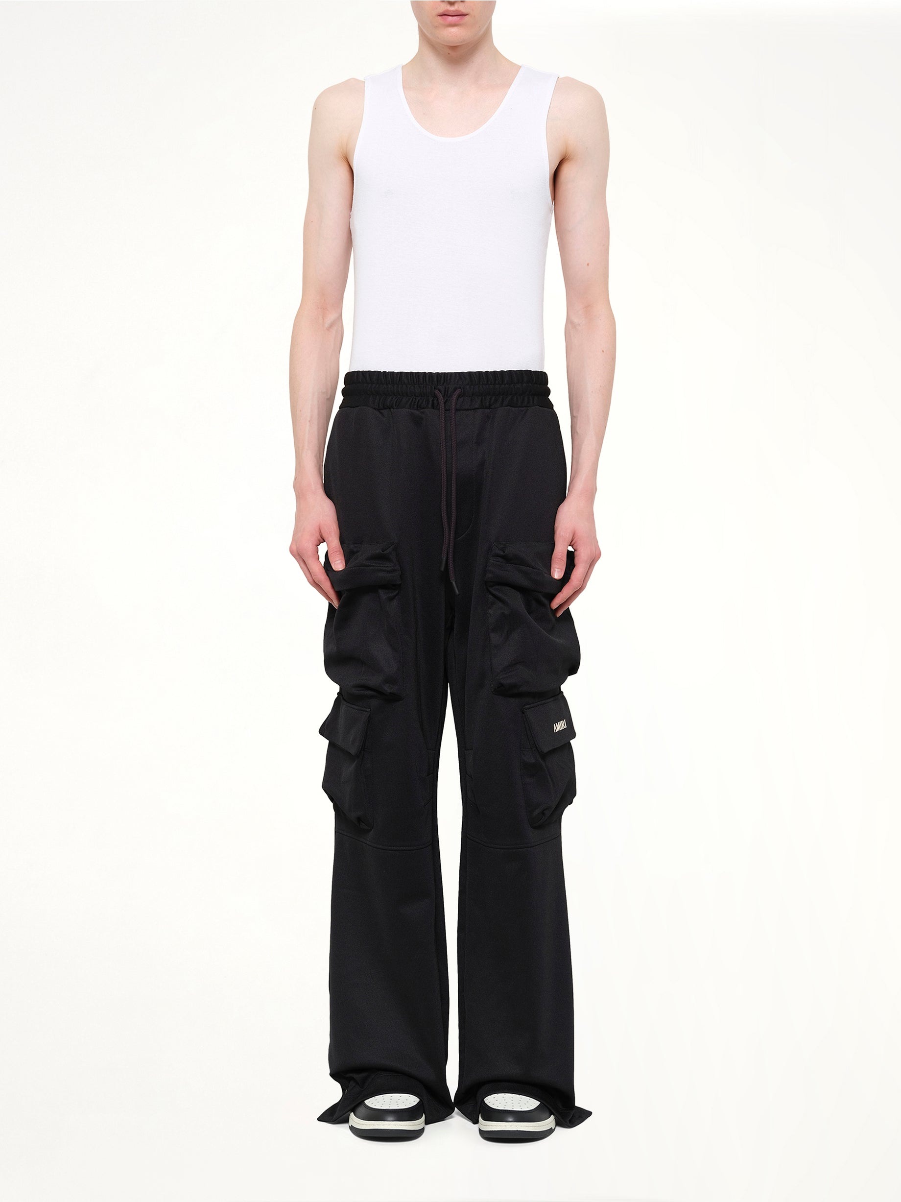 AMIRI , Cargo Track Pants in Black Model View from MARAIS