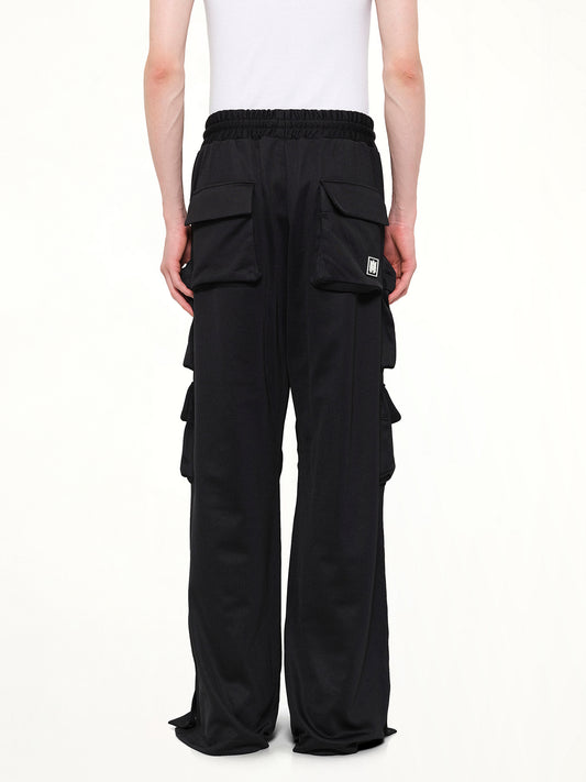 Cargo Track Pants in Black