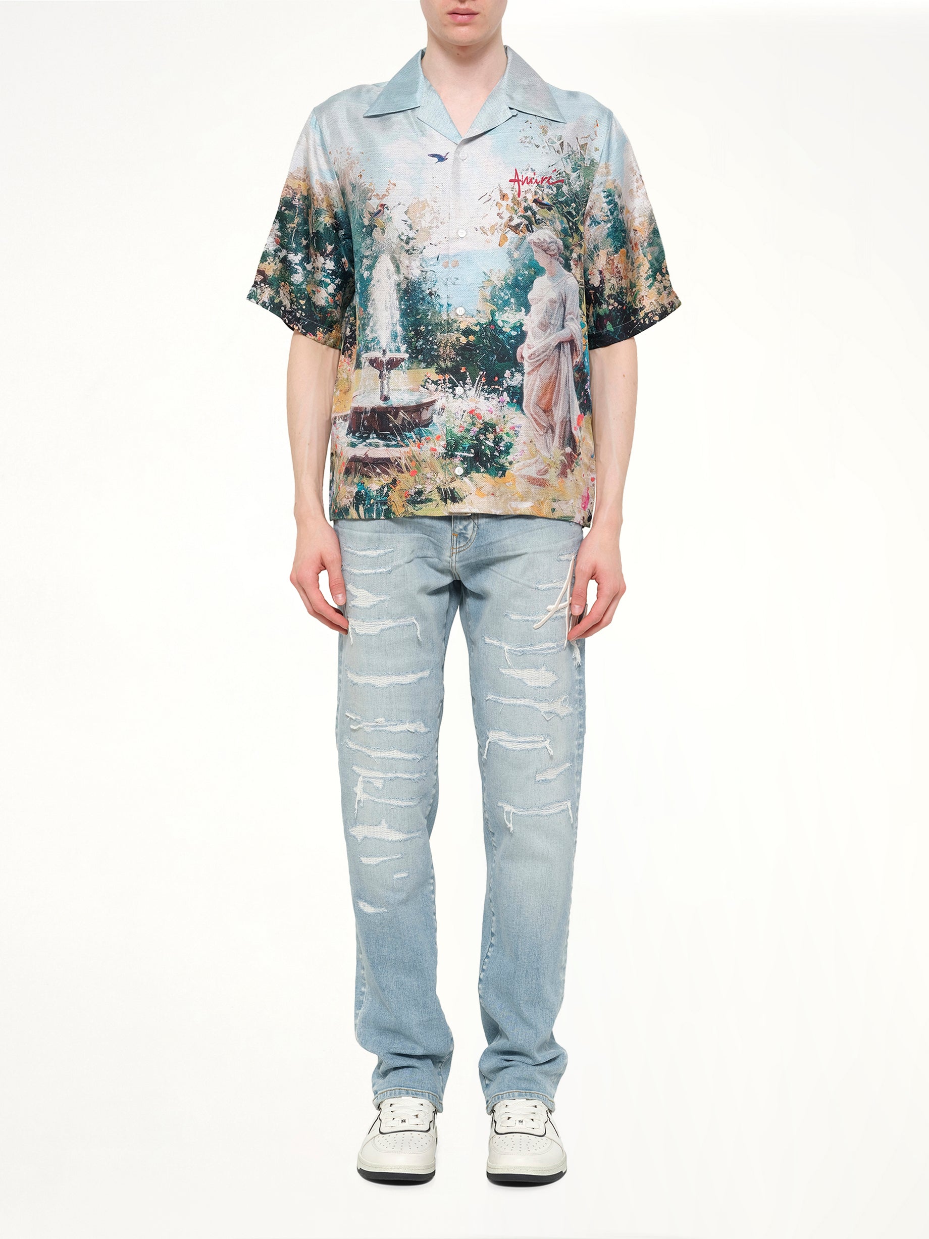 AMIRI Chateau Fountain Camp Shirt in Multicolour Model View from MARAIS