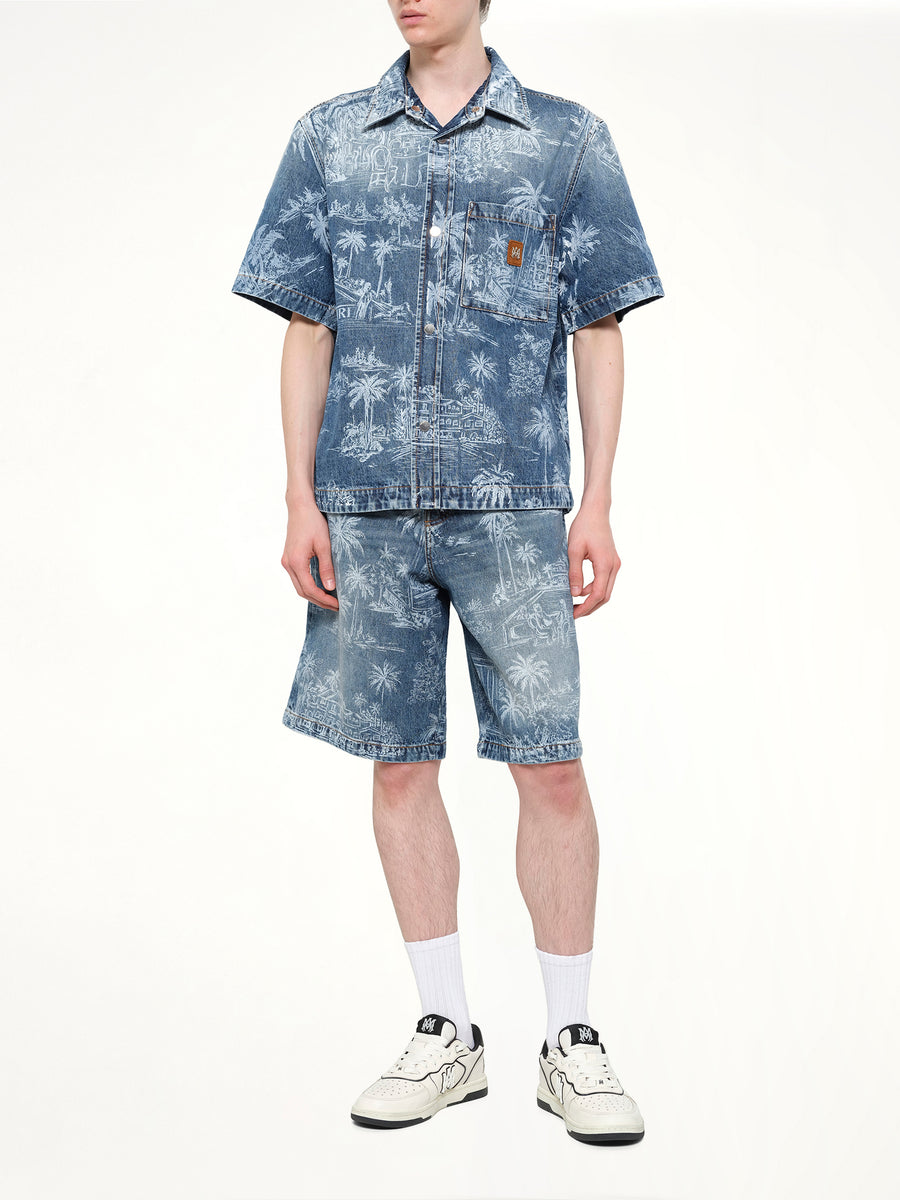 Chateau Palms Denim Shirt in Harbor Indigo