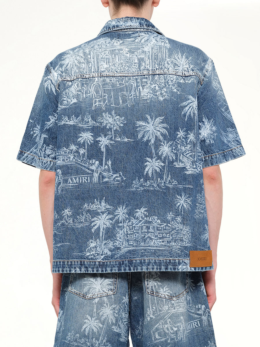 Chateau Palms Denim Shirt in Harbor Indigo