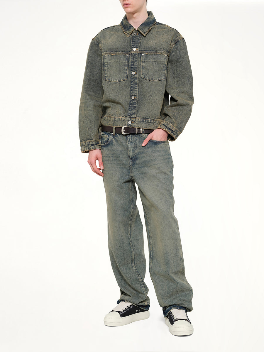 Denim Trucker in Blue Cream