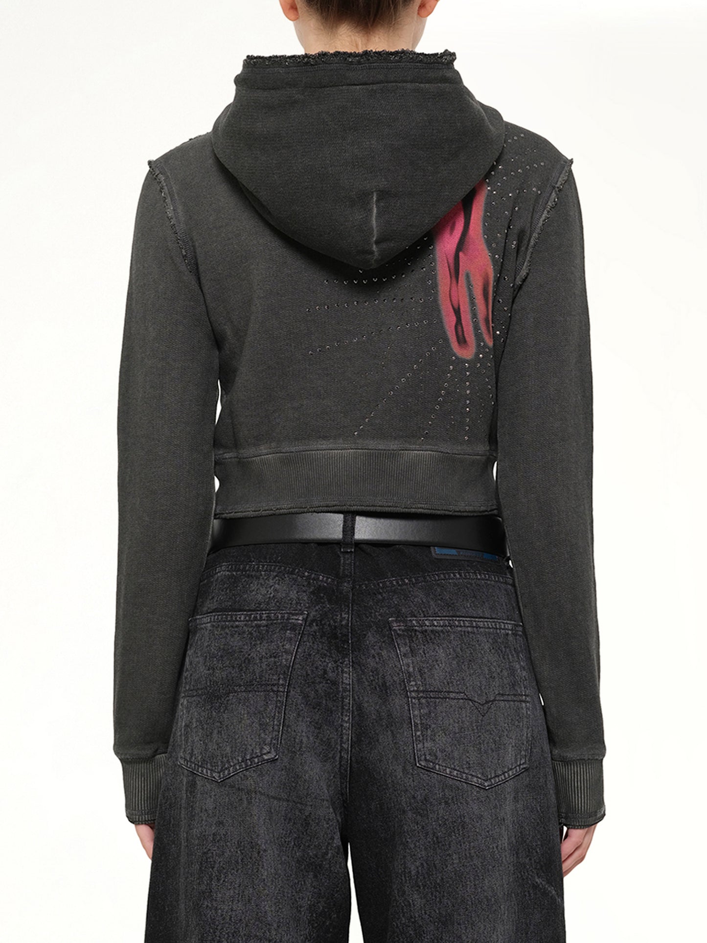 F-SLIMMY-HOOD-S3 Hoodie in Grey