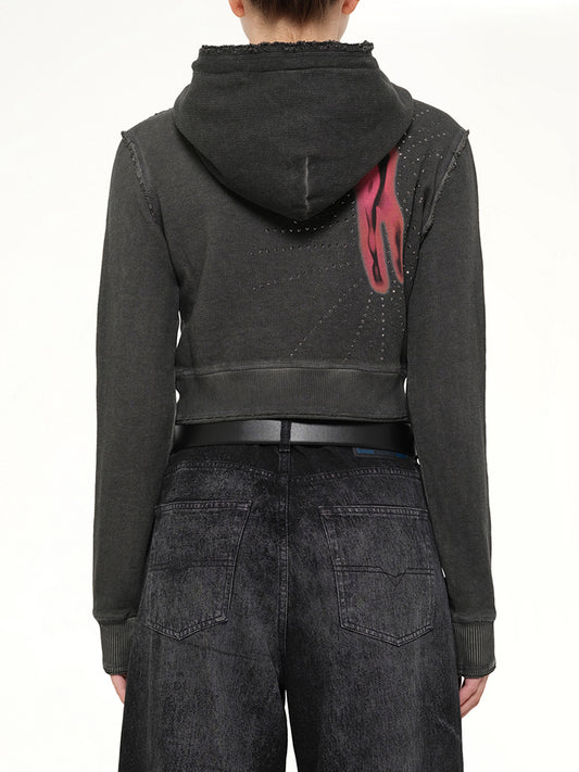 F-SLIMMY-HOOD-S3 Hoodie in Grey