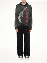 Loaded With Love Hoodie in Stained Black