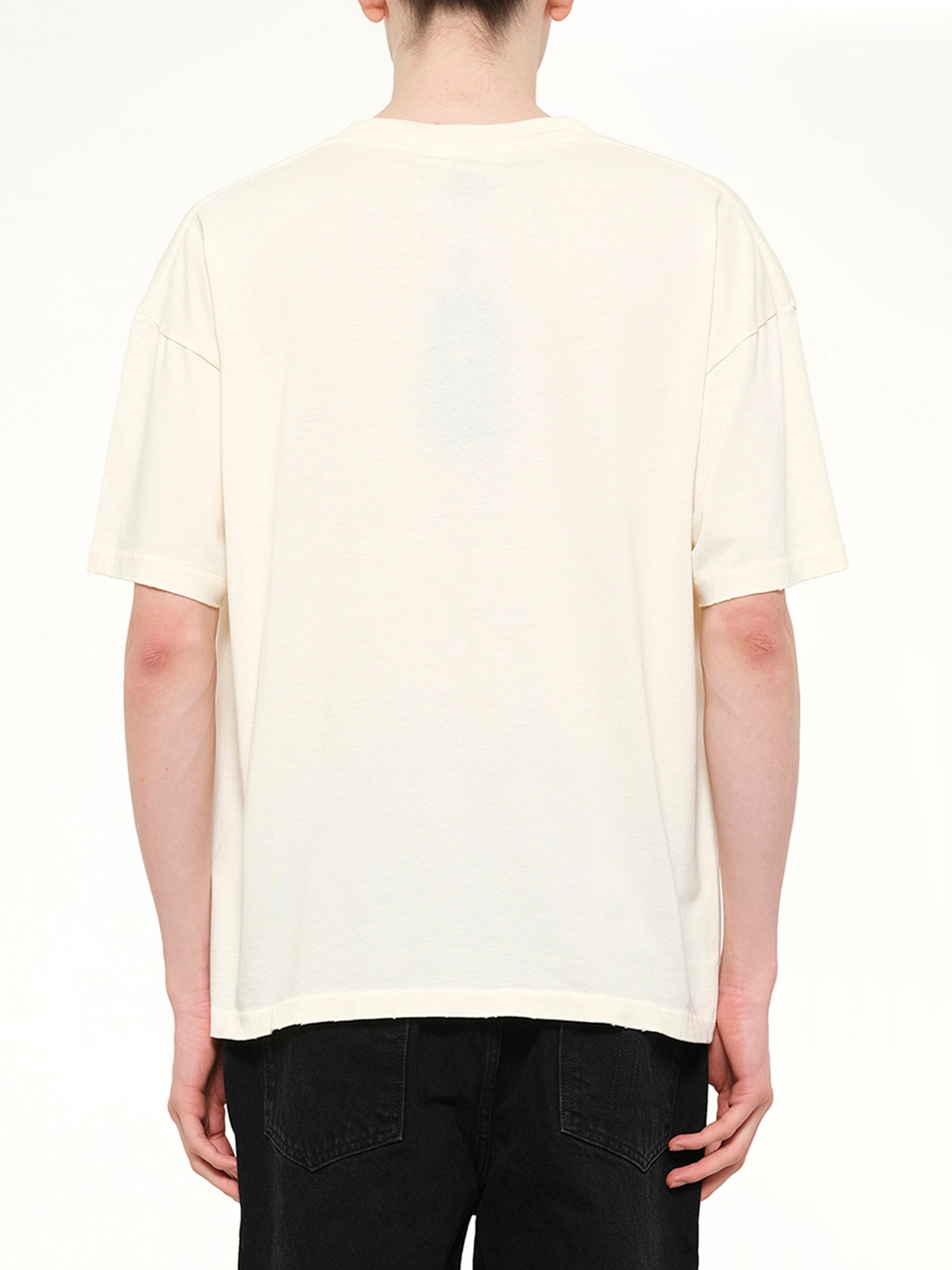 REPRESENT Loaded With Love T-Shirt in Cream Back View from MARAIS