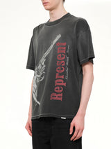 Loaded With Love T-Shirt in Stained Black