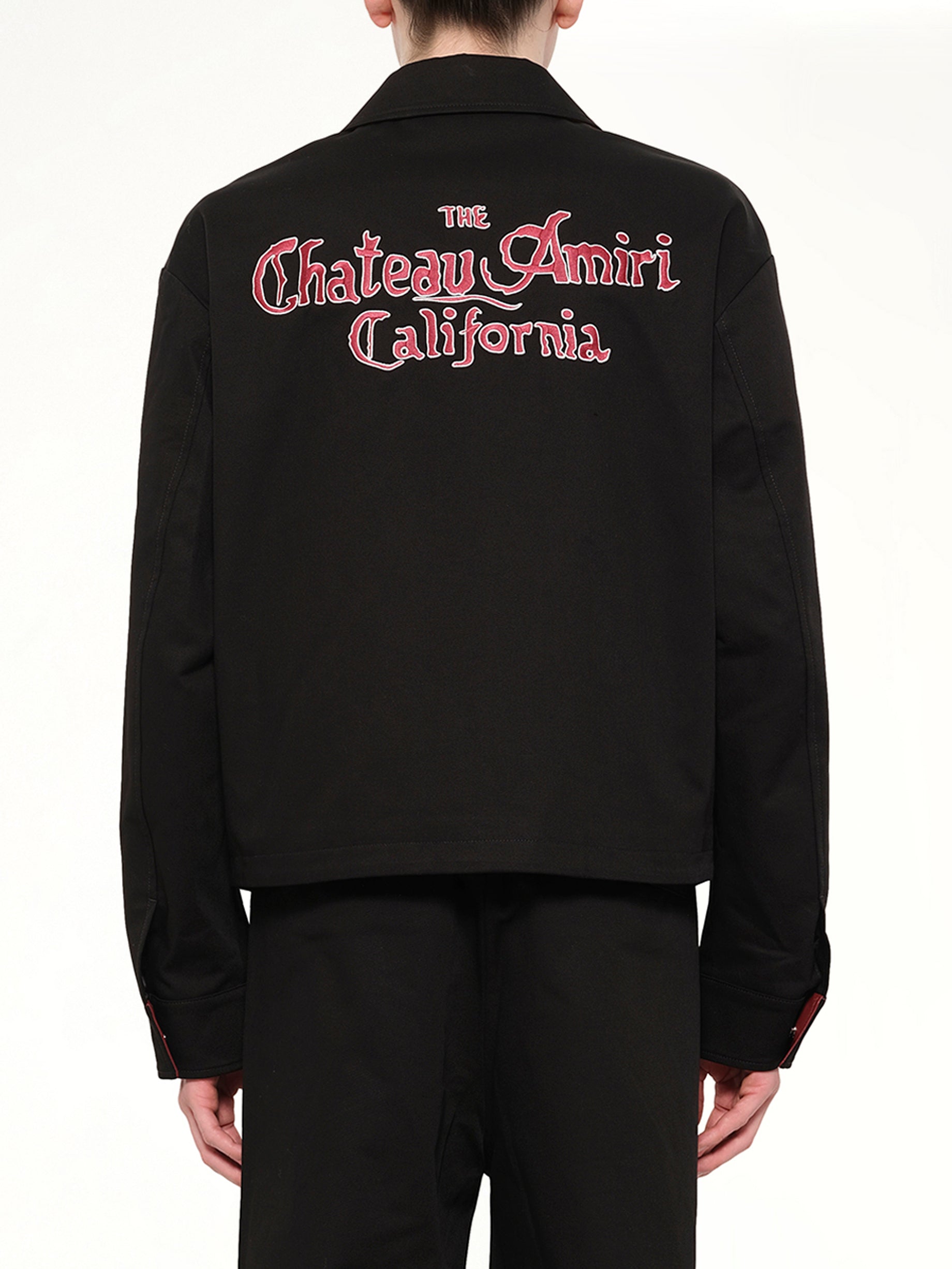 AMIRI MA Chateau Jacket in Black Back View from MARAIS