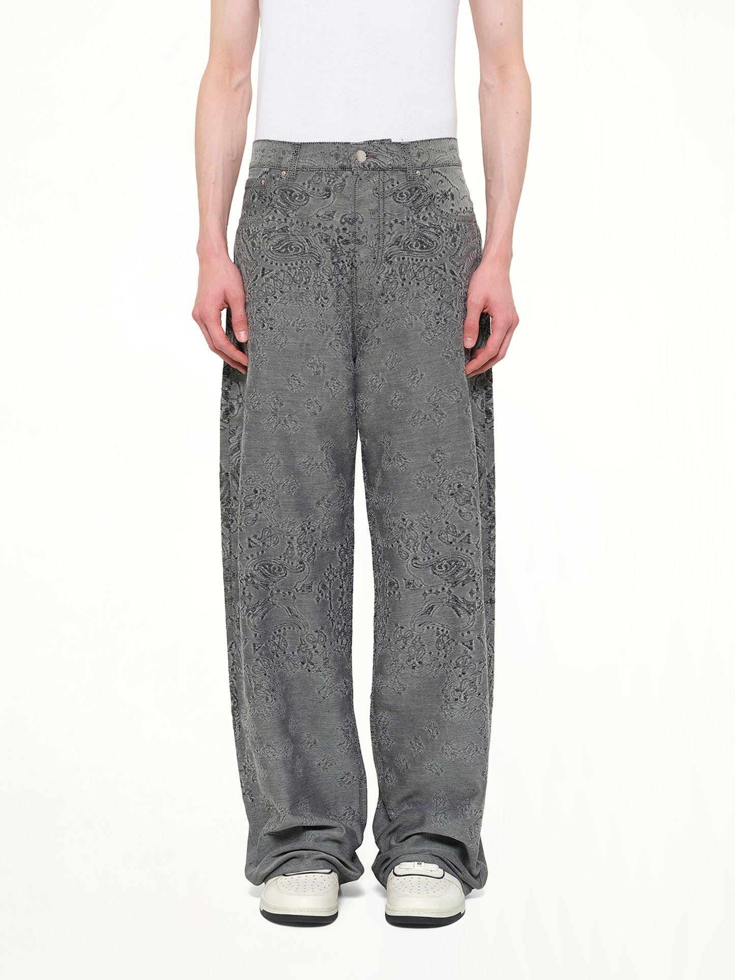 MA Quad Bandana Baggy Jeans in Black