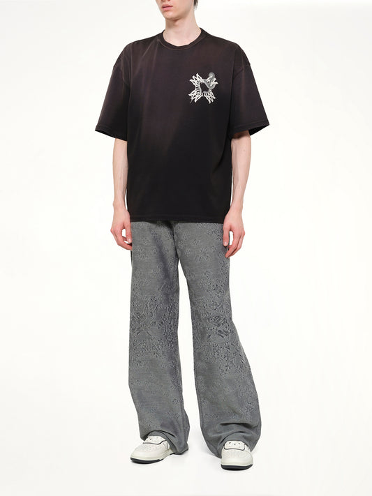 MA Quad Bandana Baggy Jeans in Black