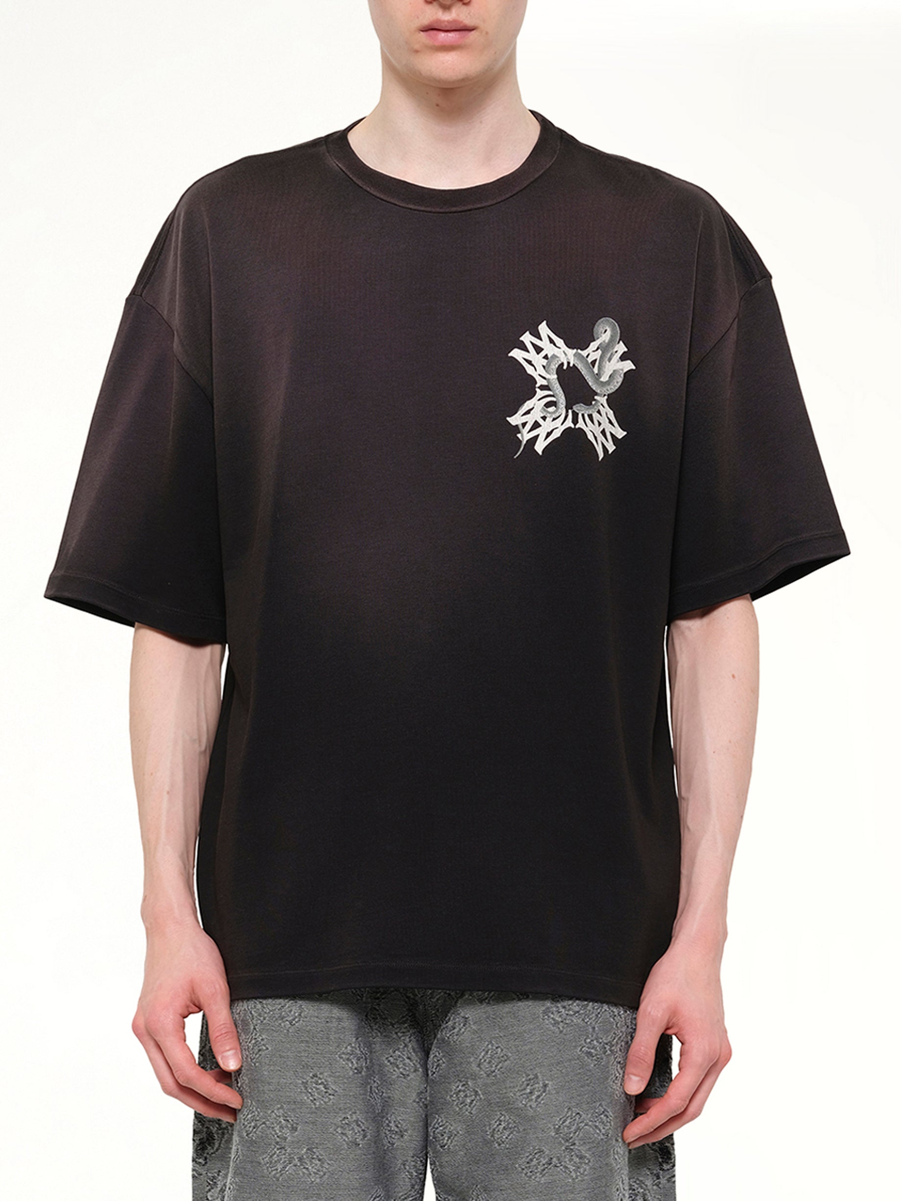 MA Quad Snake Oversized T-Shirt in Black