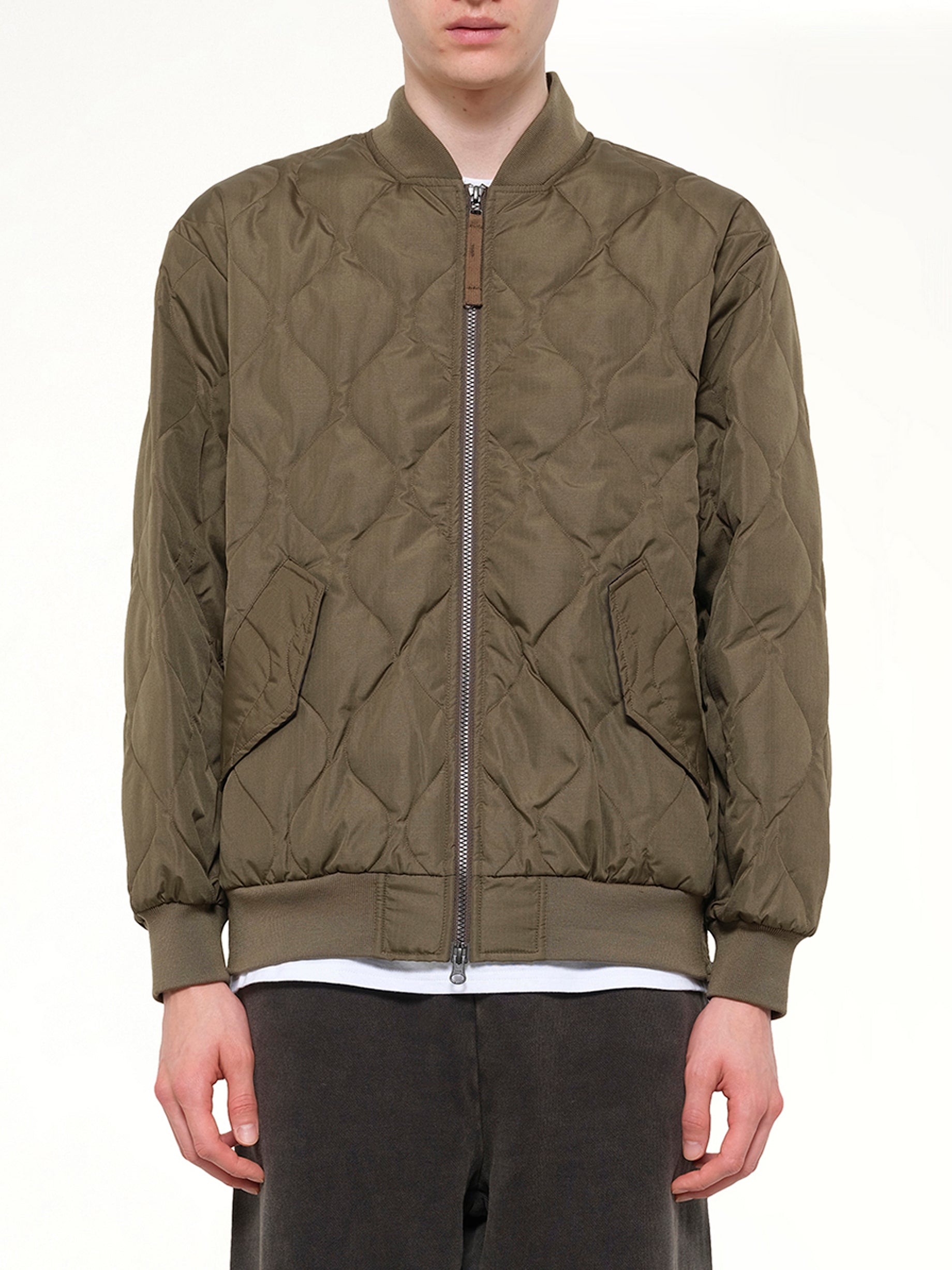 Military MA-1 Type Down Jacket in Dark Olive