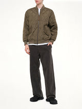 Military MA-1 Type Down Jacket in Dark Olive