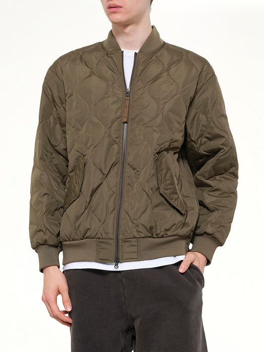 Military MA-1 Type Down Jacket in Dark Olive