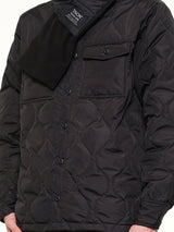 Military Reversible Down Scarf in Black