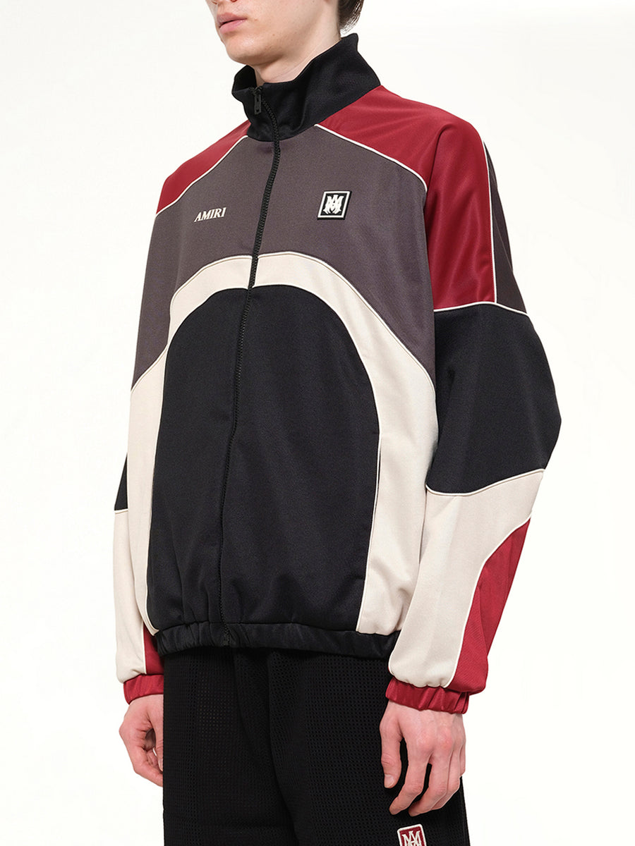 Panel Track Jacket in Black