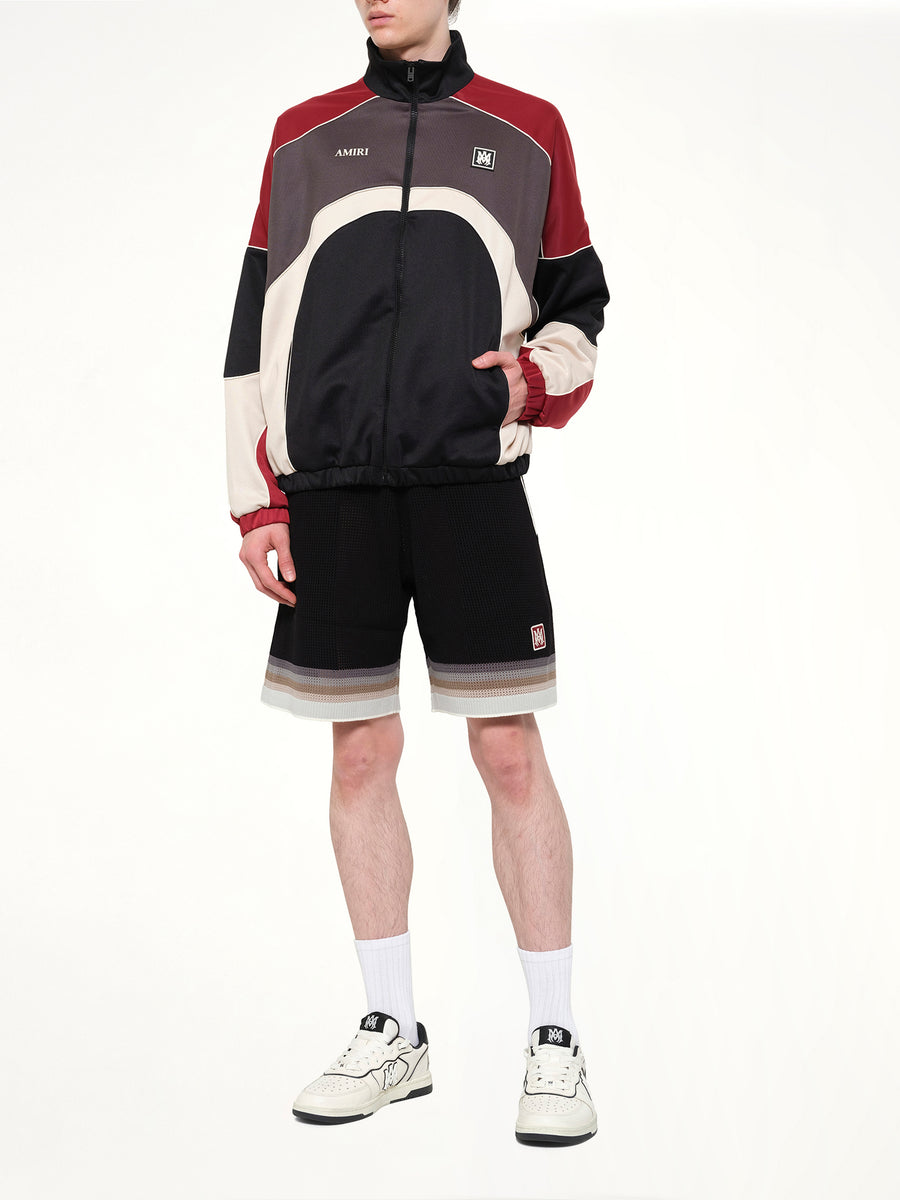 Panel Track Jacket in Black