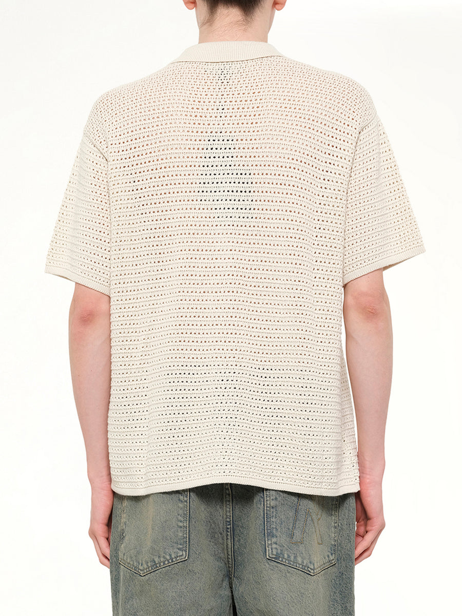 Pico Knit Shirt in Ecru