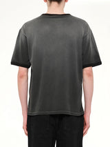 Represent Ringer T-Shirt in Stained Black