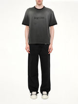 Represent Ringer T-Shirt in Stained Black