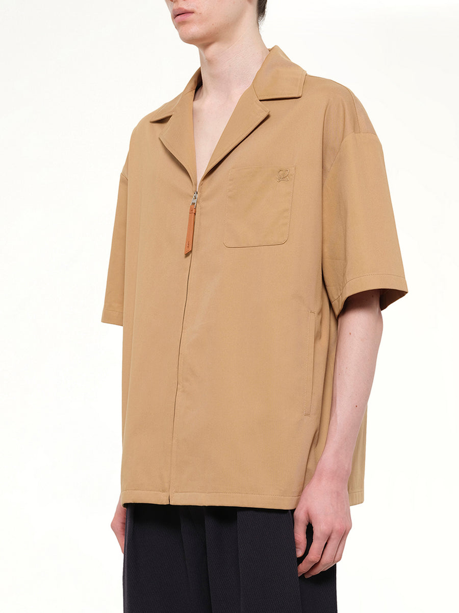 Short Sleeve Shirt in Almond