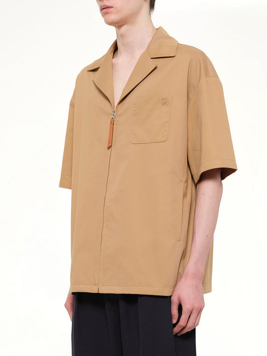 Short Sleeve Shirt in Almond