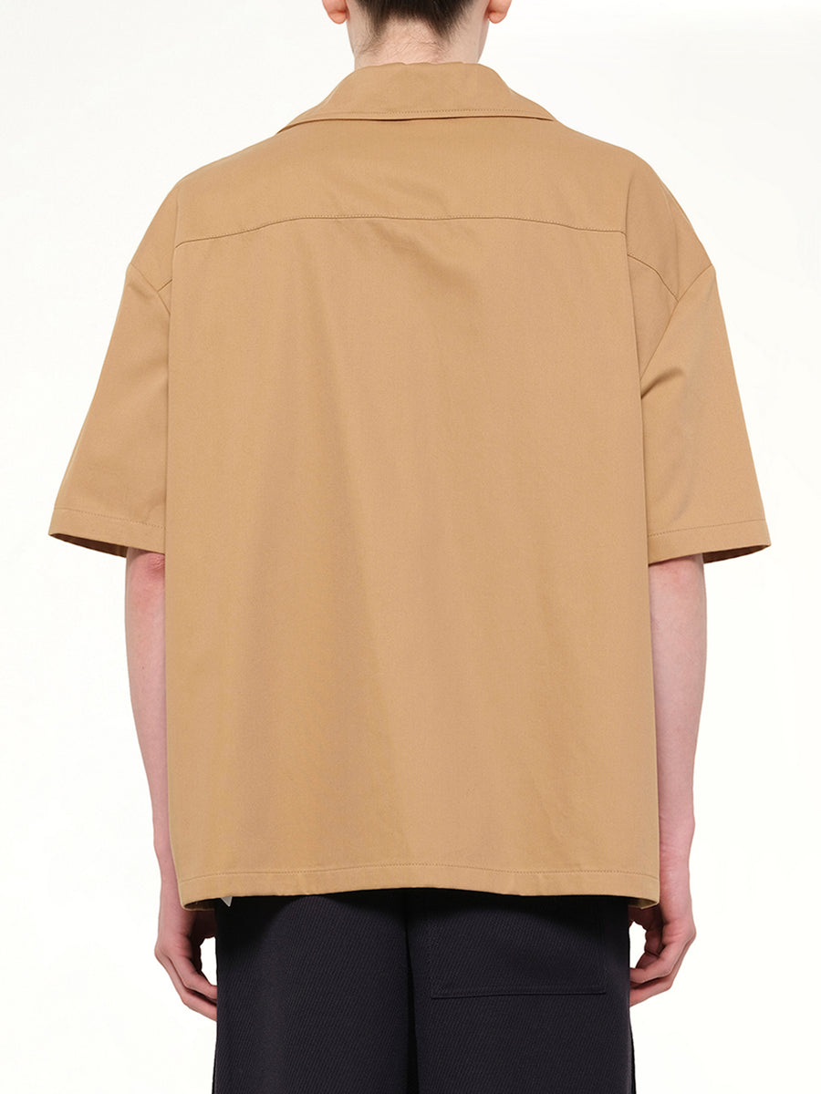 Short Sleeve Shirt in Almond
