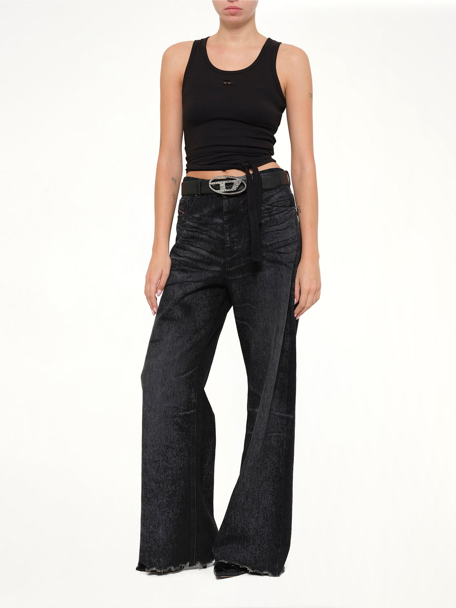 T-ANKY-TAIL-S1 Top in Black