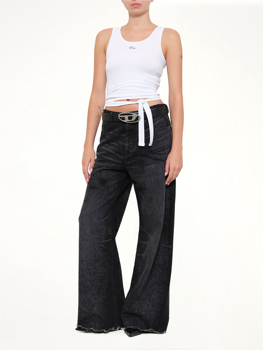 T-ANKY-TAIL-S1 Top in White