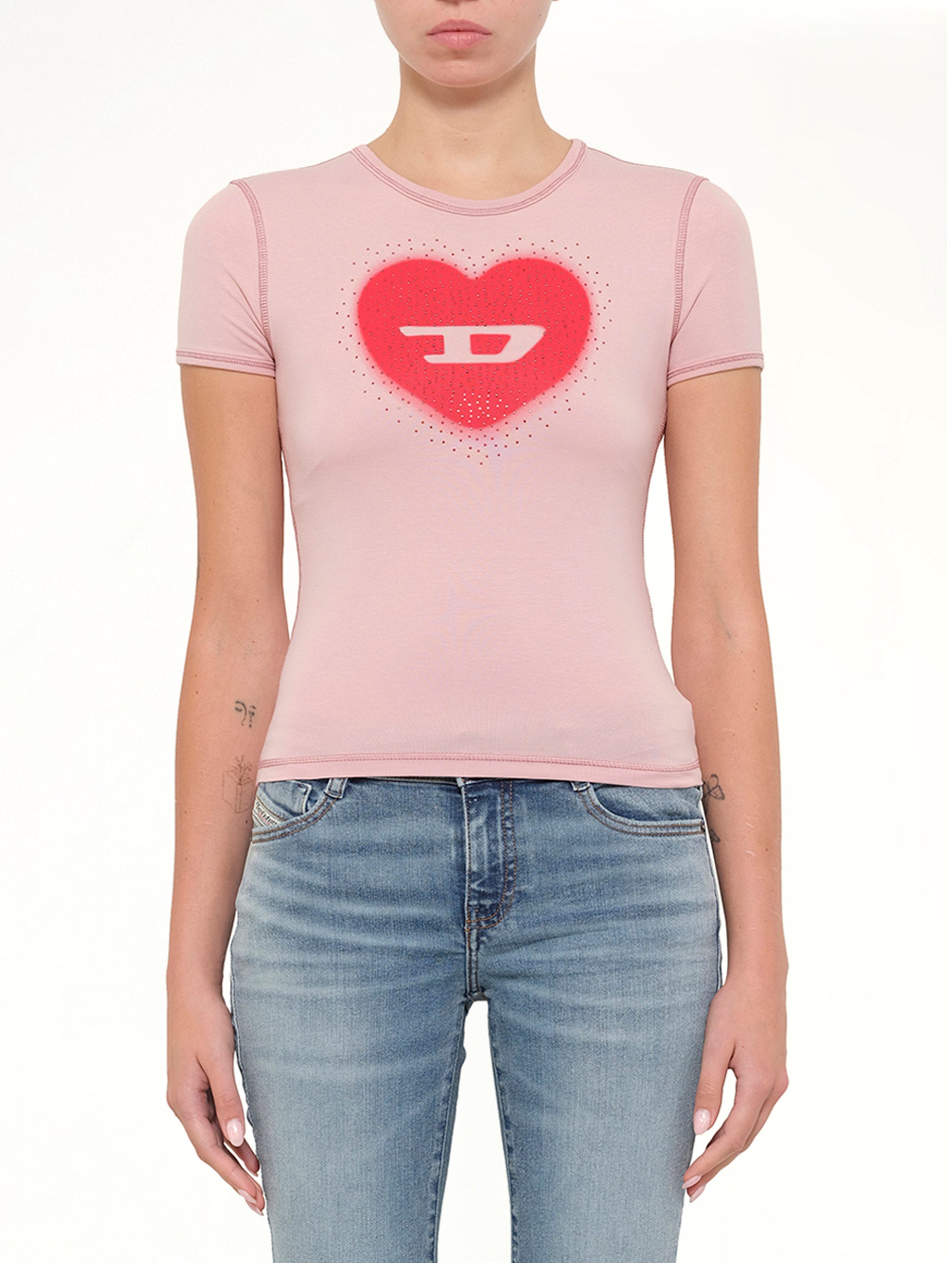 T-UNCUTIES-LONG-S5 T-Shirt in Pink