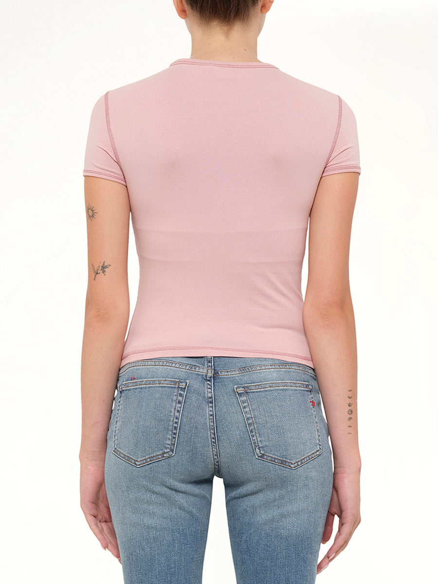 T-UNCUTIES-LONG-S5 T-Shirt in Pink