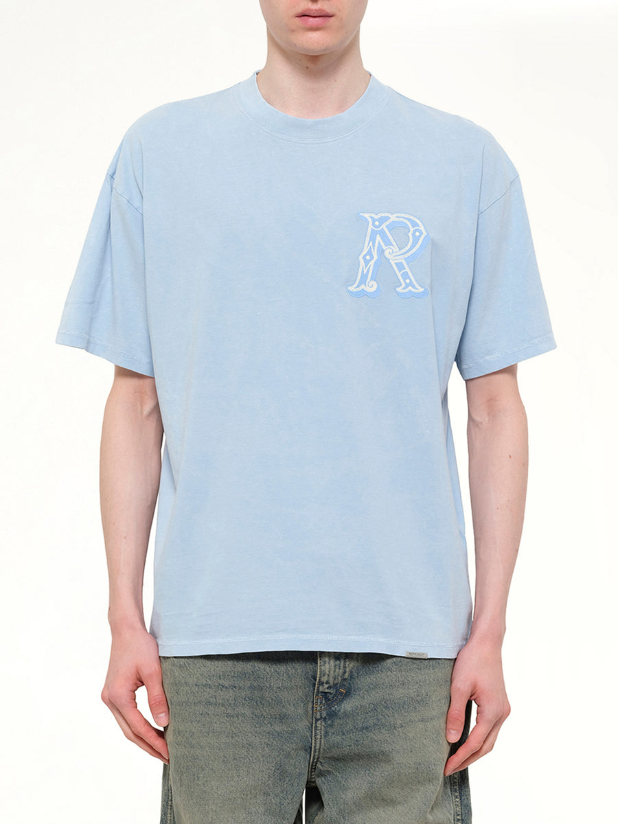 Western Initial T-Shirt in Mountain Bluebird