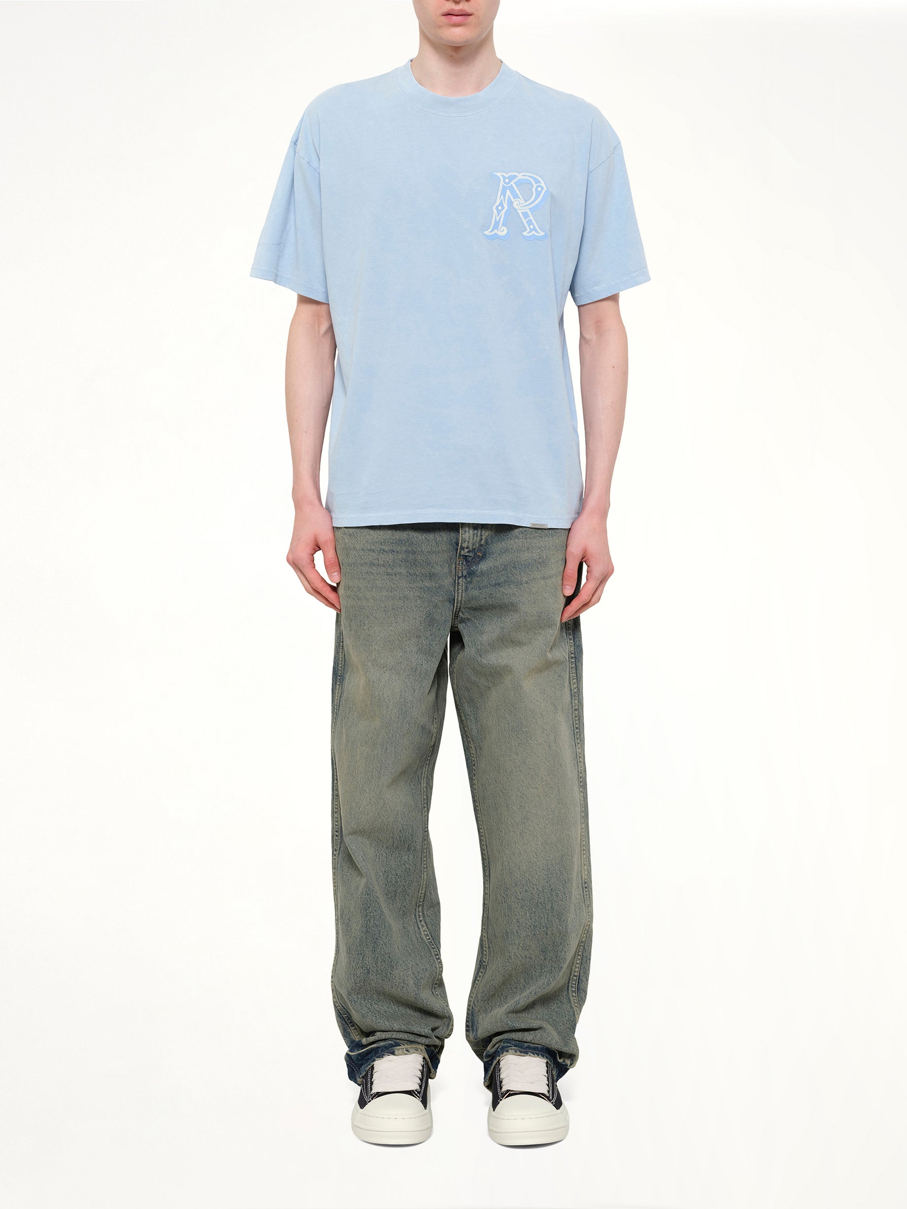 Western Initial T-Shirt in Mountain Bluebird