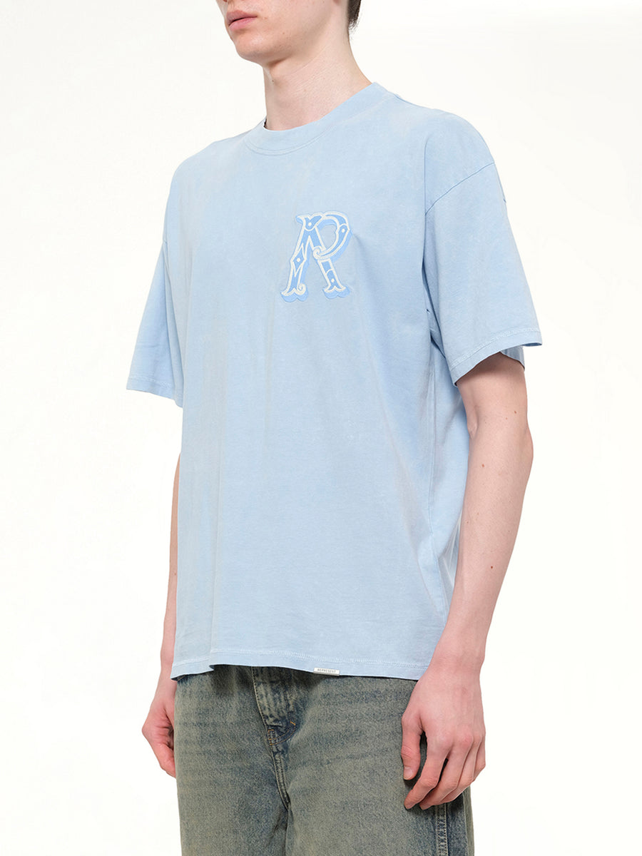 Western Initial T-Shirt in Mountain Bluebird