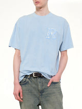 Western Initial T-Shirt in Mountain Bluebird