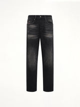 2001 D-MACRO Relaxed Jeans in Washed Black