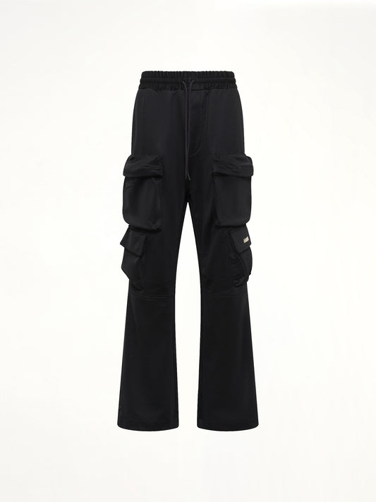 Cargo Track Pants in Black