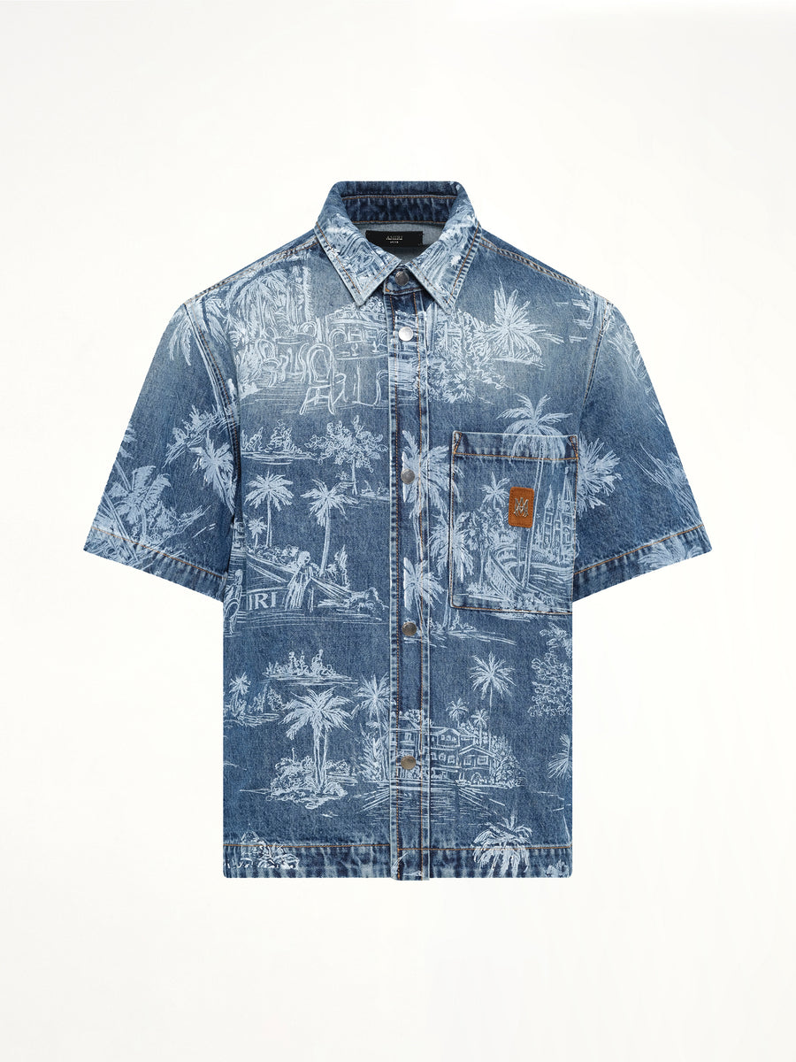 Chateau Palms Denim Shirt in Harbor Indigo