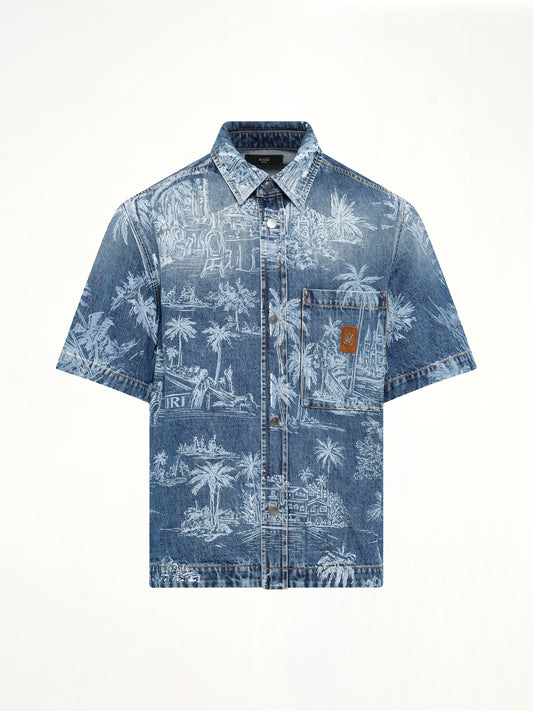 Chateau Palms Denim Shirt in Harbor Indigo