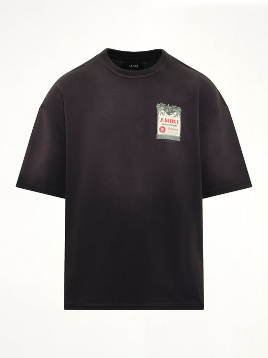 Chateau Stamp Oversized T-Shirt in Black