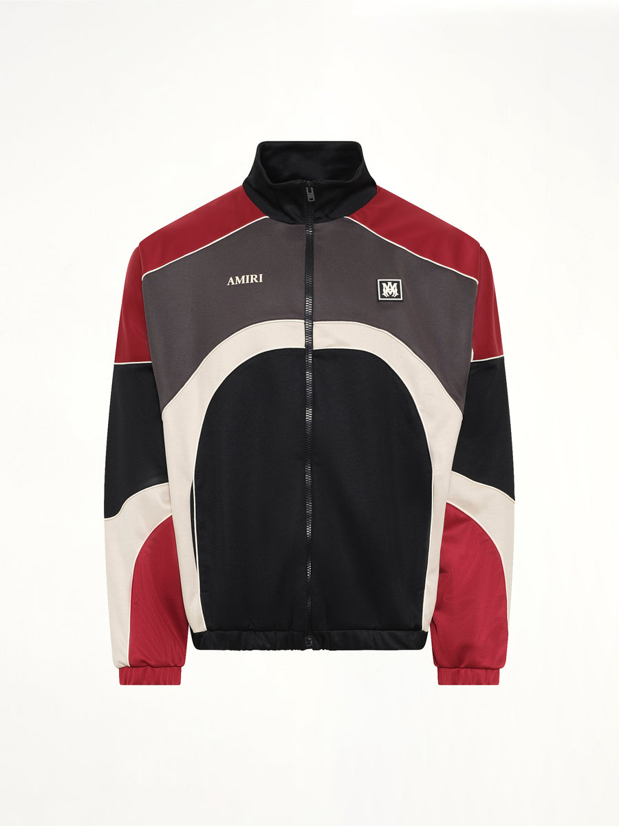Panel Track Jacket in Black