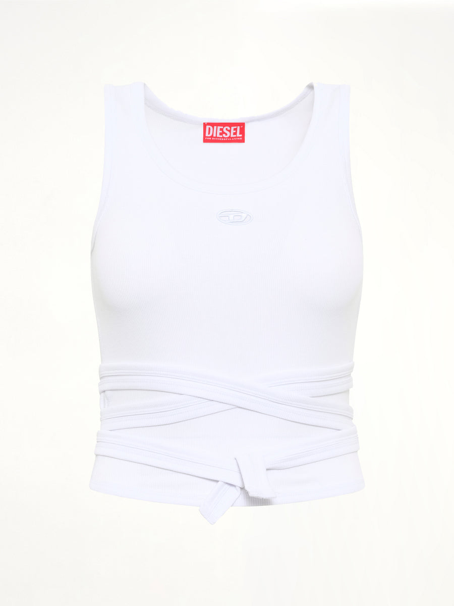 T-ANKY-TAIL-S1 Top in White