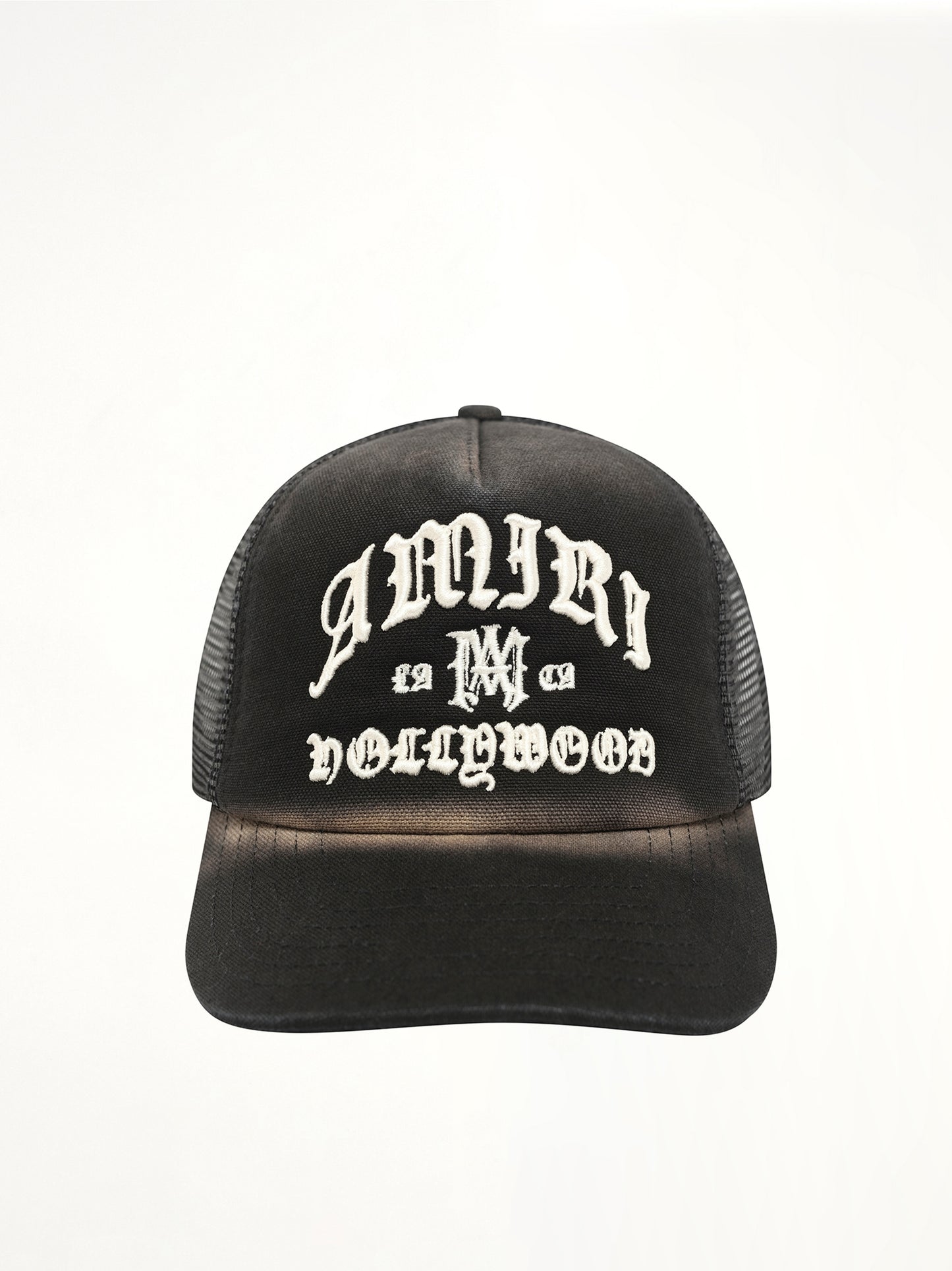 Faded Amiri Hollywood Trucker Hat in Black