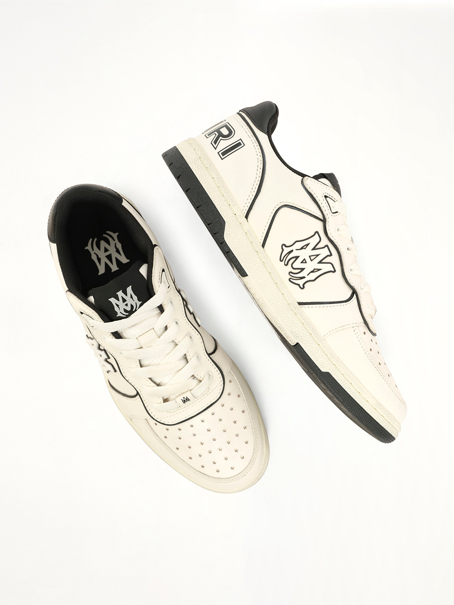 AMIRI Newport Sneaker in Ivory Back View from MARAIS