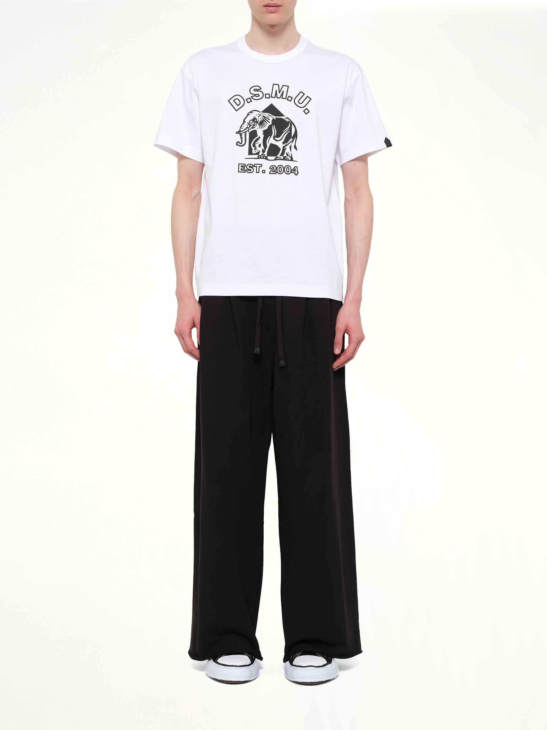 DOVER STREET MARKET D.S.M.U' T-Shirt in White Model View from MARAIS