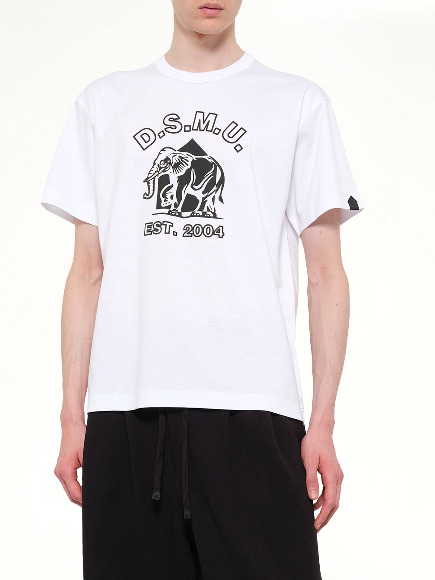 DOVER STREET MARKET D.S.M.U' T-Shirt in White Detail Shot from MARAIS