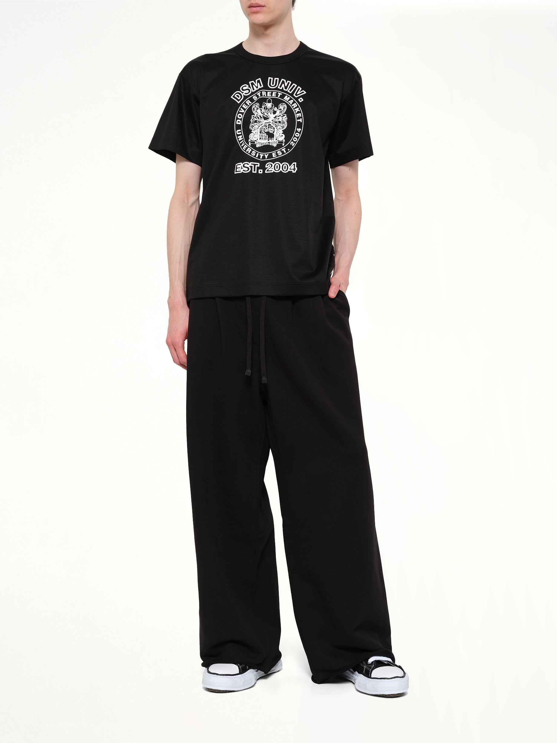 DOVER STREET MARKET DSM Univ' T-Shirt in Black Full Reference from MARAIS