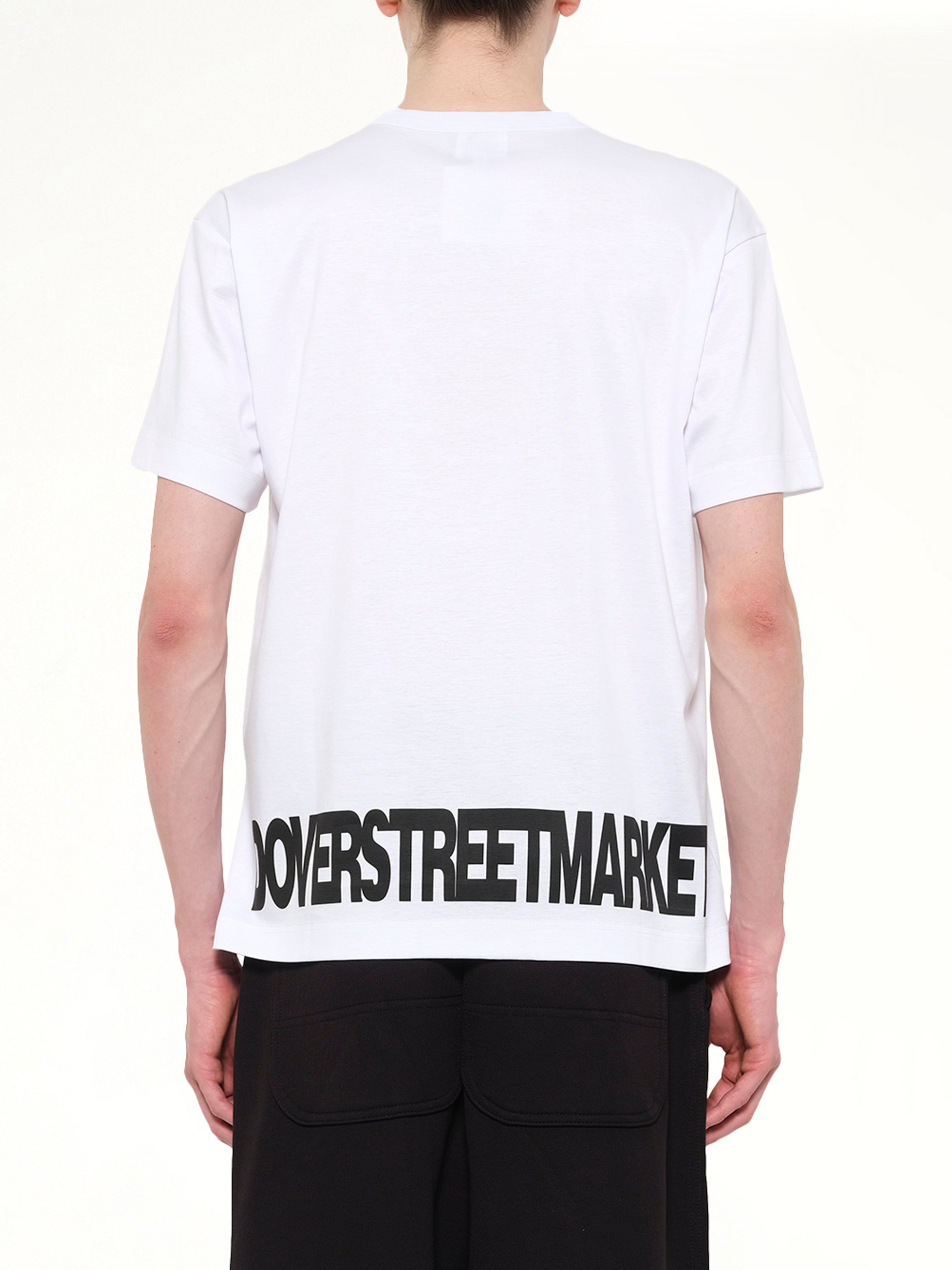 DOVER STREET MARKET DSM Univ' T-Shirt in White Back View from MARAIS