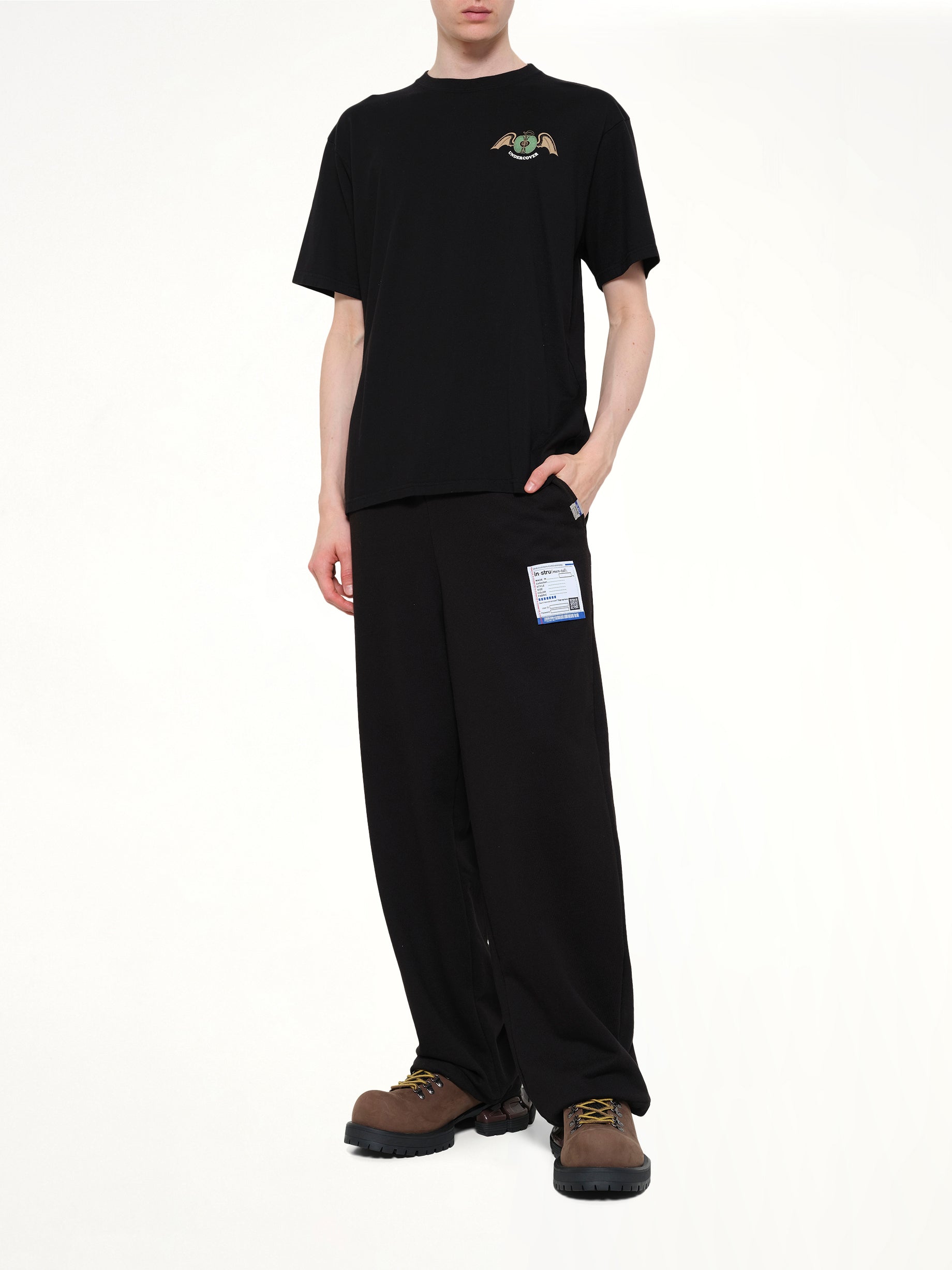 UNDERCOVER Apple Wings T-Shirt in Black Full Reference from MARAIS